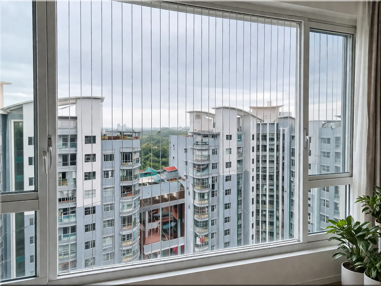 Invisible Window Grill Installation in Bhubaneswar