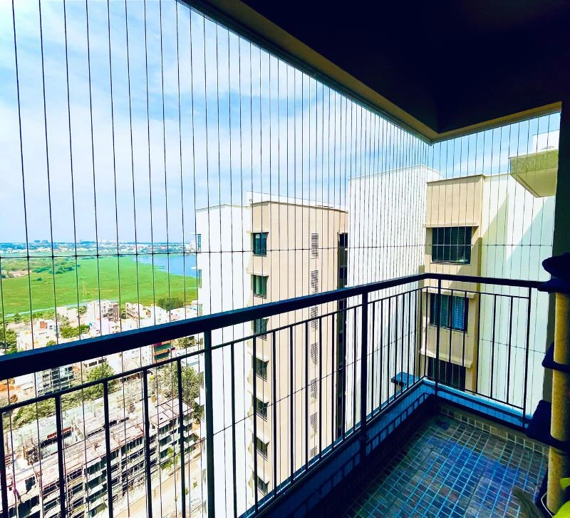High-Tensile Invisible Grill For Balcony Installation in Bhubaneswar